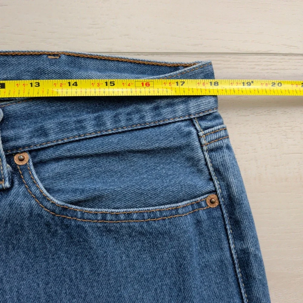 Levis 501xx Original Fit Jeans Mens 38x36 (Fits 36x32) Blue Denim Straight Leg